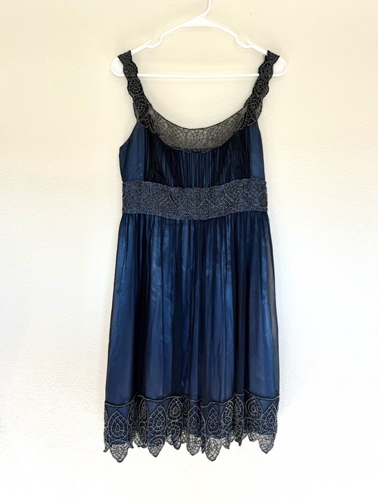 Adrianna Papell Dresses & Skirts - VTG 100% Silk Midi Dress Fairycore Adrianna Papell Sz 10